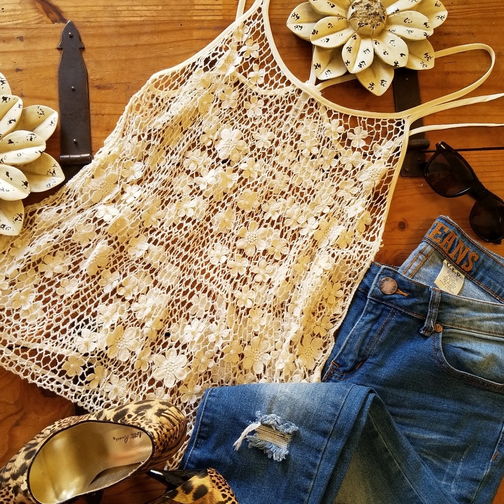 I 🧡 S&S Inc. New crochet tank. Size M
